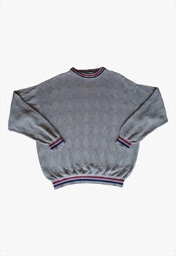 Vintage 90s Valentino Knitted Patterned Jumper