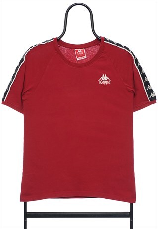 VINTAGE KAPPA MAROON LOGO TSHIRT WOMENS