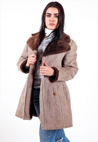 VINTAGE SHERPA LINED SUEDE JACKET J3262