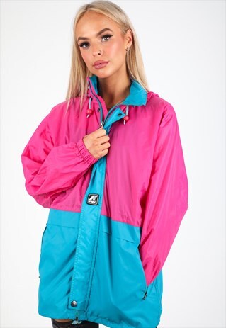 VINTAGE K-WAY WINDBREAKER JACKET J384