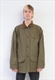 COUNTRY MEN L HUNTING COAT FIELD BARN MANY POCKETS CARGO