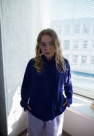 VINTAGE 80'S SOFT PURPLE BLOUSE
