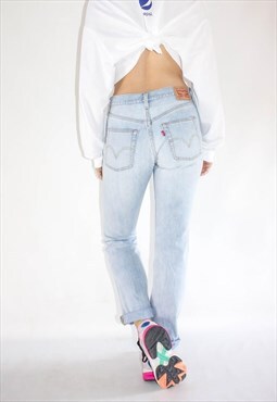 Vintage Curve 501 Slim Fit 501 Stretch Stonewash Levi Jeans