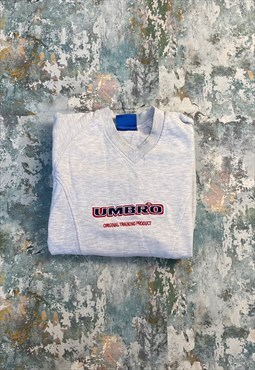 Vintage 90s Umbro Embroidered Spell Out Sweatshirt 