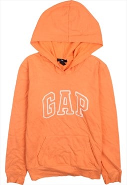 Vintage 90's Gap Hoodie Pullover Spellout Heavyweight Orange