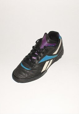 Vintage 90s football sneakers in black / blue / purple