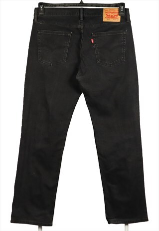 Vintage 90's Levi's Jeans / Pants 514 Denim Slim Black 34 x