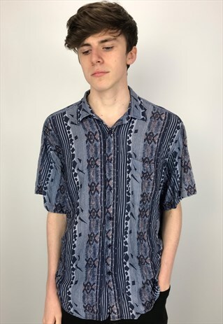 90S VINTAGE PATTERNED FESTIVAL SHIRT