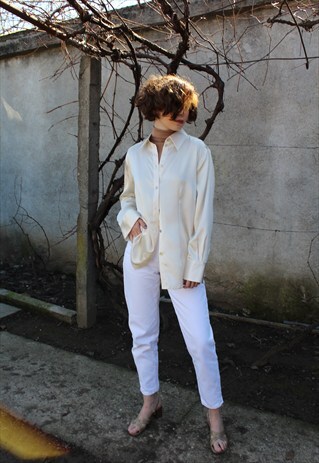 FAVOURITE IVORY POLYSATIN SHIRT