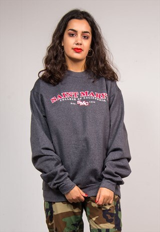 VINTAGE 90'S SAINT MARY'S COLLEGE CHAMPION SWEATER JUMPER
