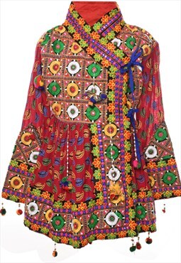 Vintage Embroidered Multi-Colour Jacket - L