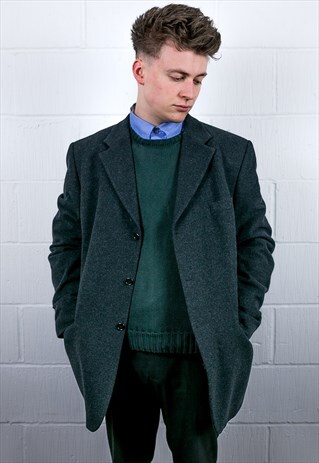 VINTAGE CANADA CASHMERE BLEND GREY JACKET