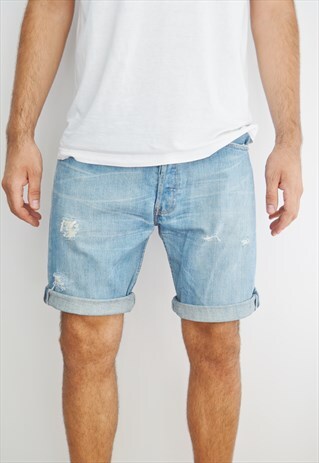 VINTAGE DISTRESSED LEVI'S 501 DENIM MEN'S SHORTS