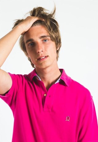 VINTAGE 80S TOMMY HILFIGER POLO T-SHIRT / S0563