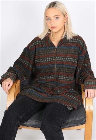 RALPH LAUREN CHAPS ALASKA FLEECE HALF ZIP
