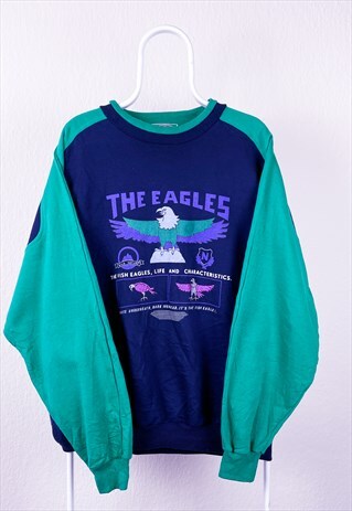 VINTAGE SWEATSHIRT GRAPHIC PATTERNED XL