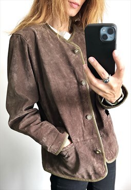 Ranch Style Brown Suede Jacket 