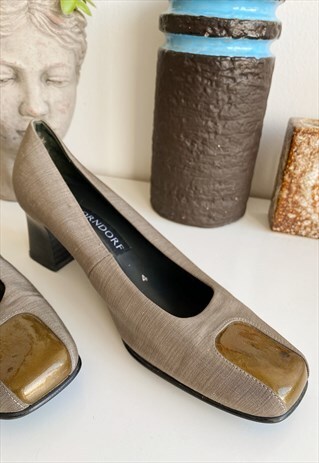 VINTAGE 90S MINIMALIST CHIC DORNDORF PUMPS SHOES MOD