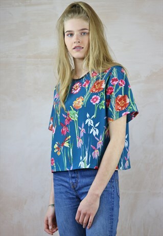 SPRING BLUES PRINT BOX TOP