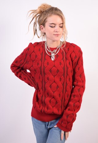VINTAGE CACHAREL JUMPER SWEATER RED