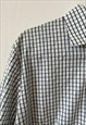 VINTAGE 90S CHECKED AUSTRIAN MILKMAID BLOUSE SHIRT TOP