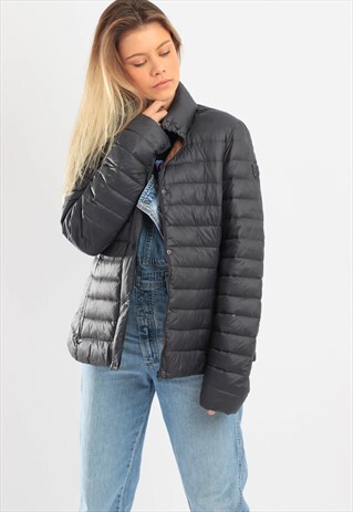 VINTAGE TOMMY HILFIGER QUILTED JACKET GREY
