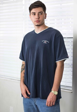 VINTAGE POLO RALPH LAUREN T-SHIRT LOGO 90S XL 10.7