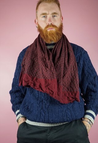 VINTAGE 1980S RED SCARF