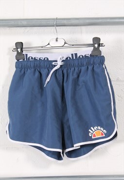Vintage Kids Ellesse Shorts in Navy Summer Sportswear Medium