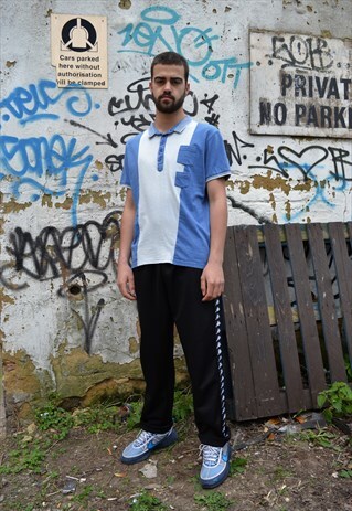 JUNK DE LUXE STRIPED POLO SHIRT