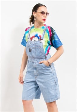Carpenter denim overalls Vintage shortalls women size M