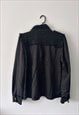 BLACK CHIC SHIRT JACKET - SMALL