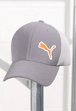 Vintage Puma Cap in Grey Baseball Summer Hat 