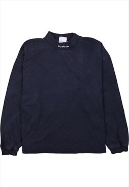 Vinted Reebok 90's Turtle Neck Sweatshirt XSmall Navy Blue