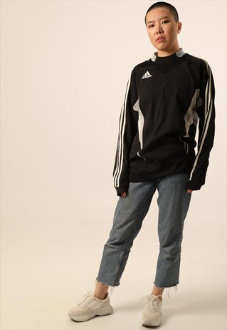 VINTAGE ADIDAS PRINTED LOGO SPORT SWEATSHIRT