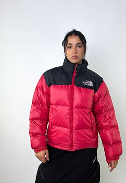 Red 90s The North Face 700 Series Nuptse Puffer Jacket Coat