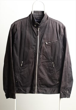 Vintage Tommy Hilfiger Windbreaker Lined Jacket Black