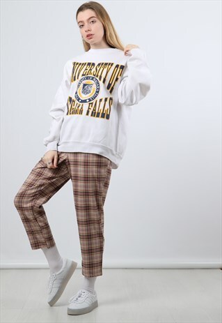 VINTAGE WHITE LARGE PRINTED SWEATSHIRT
