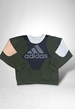 Reworked Adidas Embroidered Sweatshirt