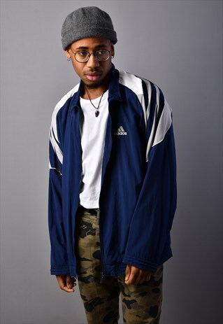 BLUE ADIDAS TRACK JACKET TJ6391