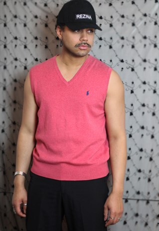 VINTAGE RALPH LAUREN RED VEST