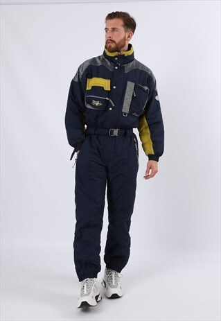VINTAGE Y2K BRUGI FULL SKI SUIT SNOW UK M 40" (6BR)