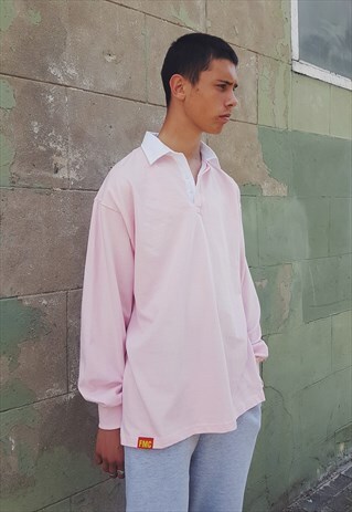 FMC EXTREME OVERSIZED RUGBY SHIRT PINK