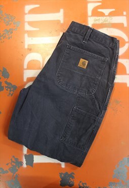 Vintage 90s Blue Carhartt Trousers / Pants. Baggy / Skater.