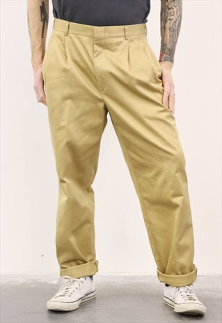 VINTAGE 1980S BEIGE TROUSERS