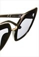 BUTTERFLY SUNGLASSES IN CLASSIS BLACK WITH SMOKE GREY LENS