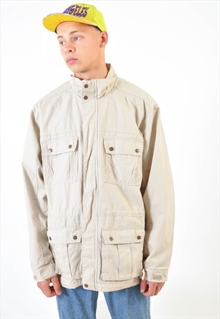 VINTAGE PARKA JACKET IN BEIGE