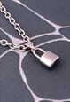 CRW SILVER LOCK NECKLACE 