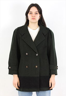 TIROLER LODEN Sixth Sense Wool Over Coat Trachten Jacket Top