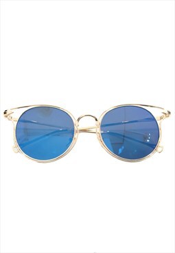 Blue Polarised Arrow Sunglasses